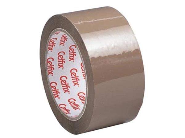 Celfix verpakkingsplakband ft 50 mm x 66 m, PP, br