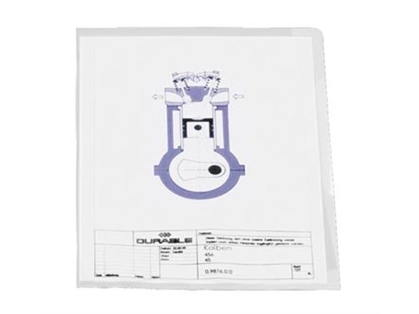 Durable L-map A4, transparant, 10 stuks