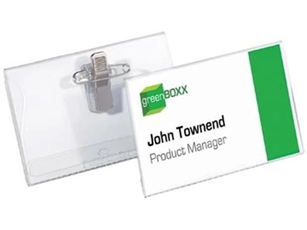Durable badge met combiklem ft 54 x 90 mm, blister