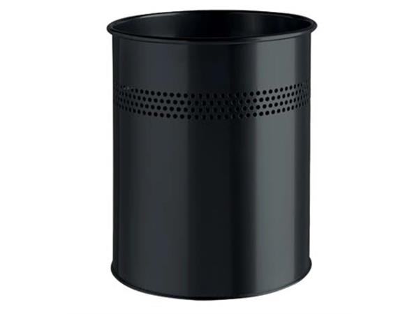 Durable metalen papiermand 15 l, smalle perforatie