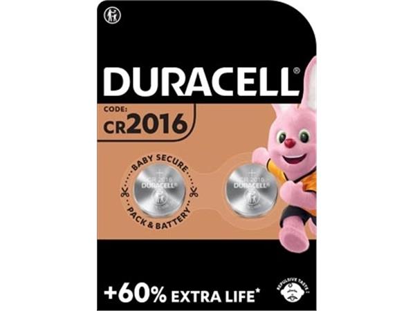 Duracell knoopcel Electronics CR2016, blister van
