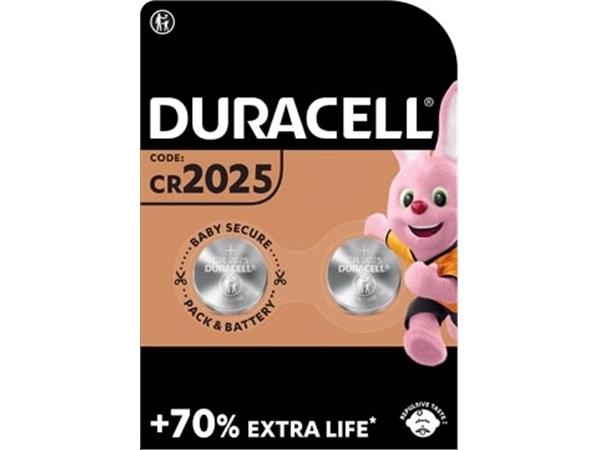 Duracell knoopcel Electronics CR2025, blister van
