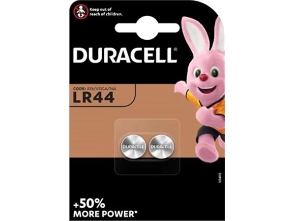 Duracell knoopcel Electronics LR44, blister van 2