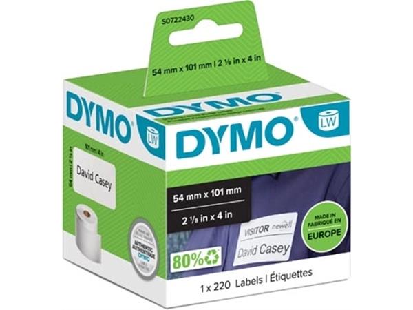 Dymo etiketten LabelWriter ft 101 x 54 mm, wit, 22