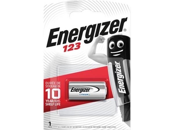 Energizer batterij Photo Lithium 123, op blister