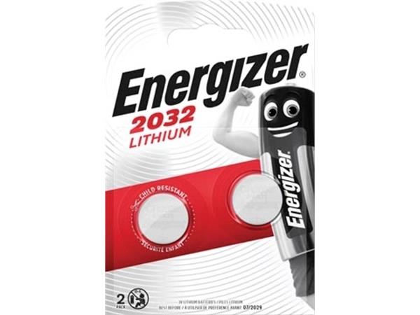 Energizer knoopcel CR2032, blister van 2 stuks