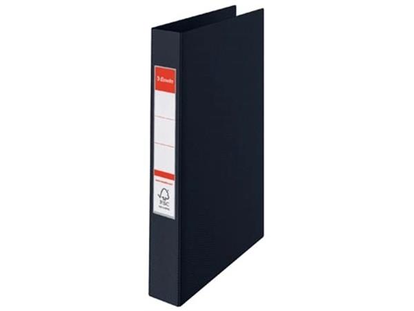 Esselte ringmap Vivida zwart, 4 ringen