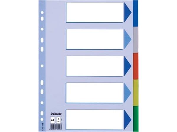 Esselte tabbladen 5 tabs