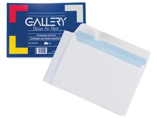 Gallery enveloppen ft 114 x 162 mm, stripsluiting,