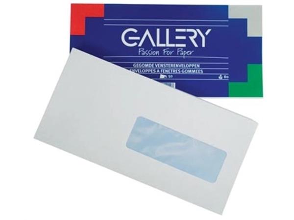 Gallery enveloppen ft 114 x 229 mm, met venster re