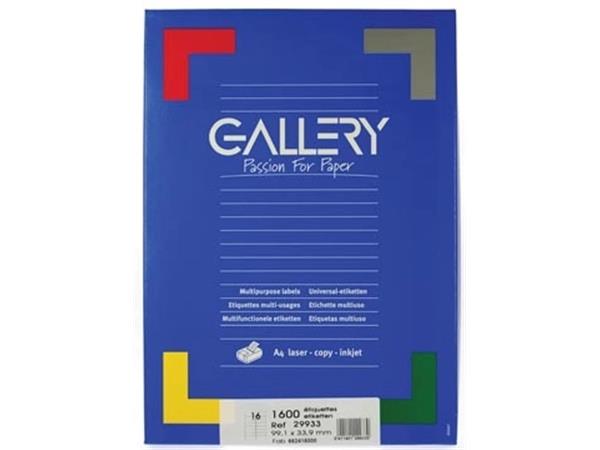 Gallery witte etiketten ft 99,1 x 33,9 mm (b x h),