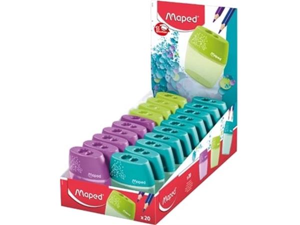 Maped potloodslijper Shaker 2 gaats, geassorteerde