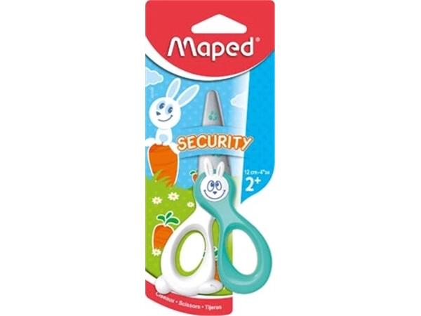 Maped kinderschaar Kidicut, ft 12 cm, RVS, geassor
