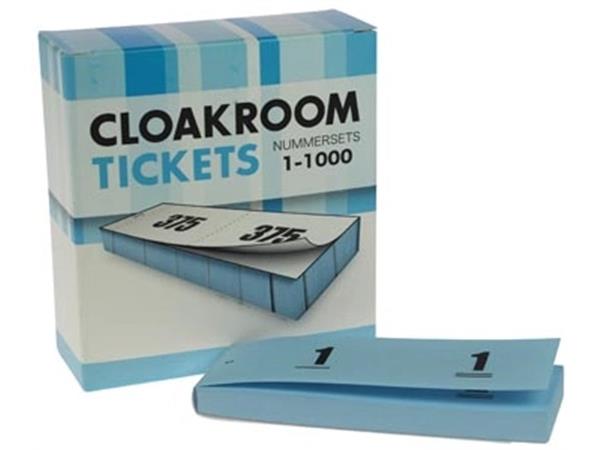 Nummer-/ garderobeblokken blauw