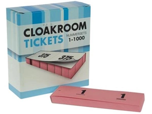 Nummer-/ garderobeblokken roze