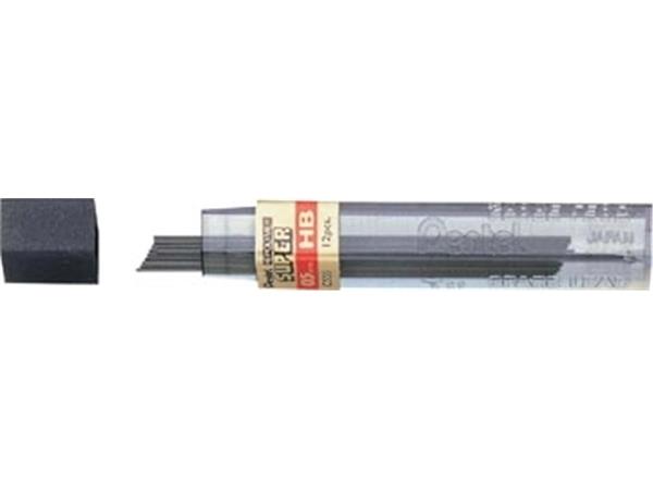 Pentel potloodstiften, 0,5 mm, HB, etui van 12 stu
