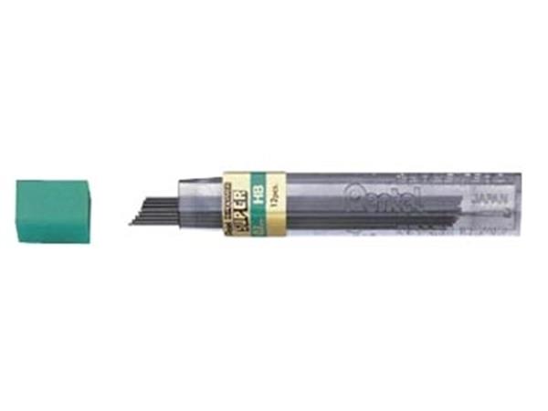 Pentel potloodstiften, 0,7 mm, HB, etui van 12 stu