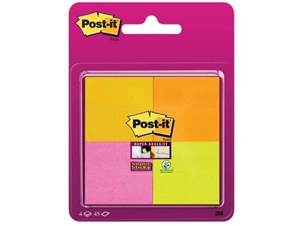 Post-It Super Sticky notes, 45 vel, ft 47,6 x 47,6