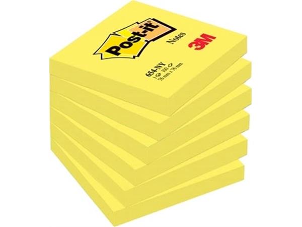 Post-it Notes, 100 vel, ft 76 x 76 mm, neongeel