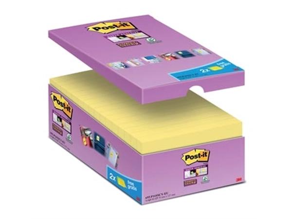 Post-it Super Sticky notes, 90 vel, ft 76 x 127 mm