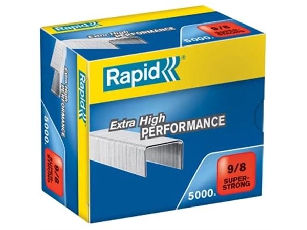 Rapid Nietjes 9/8, Gegalvaniseerd. doos van 5.000