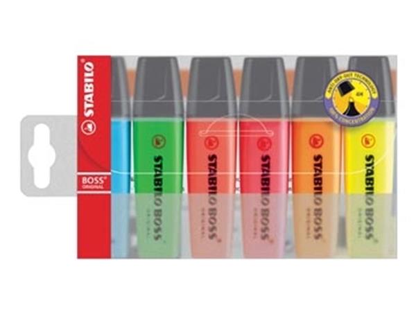 STABILO BOSS ORIGINAL markeerstift, etui van 6 stu