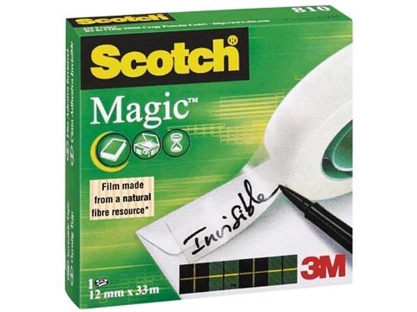 Scotch plakband Magic Tape ft 12 mm x 33 m