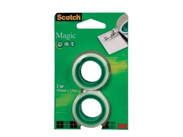 Scotch plakband Magic Tape, ft 19 mm x 7,5 m, blis