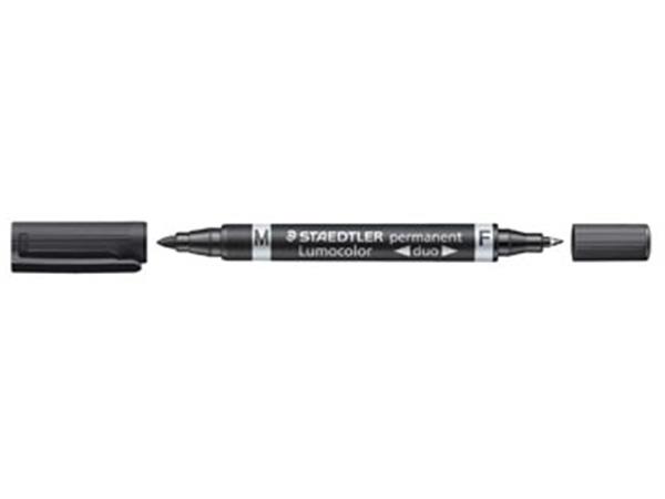 Staedtler Lumocolor Duo 348, permanent marker, zwa