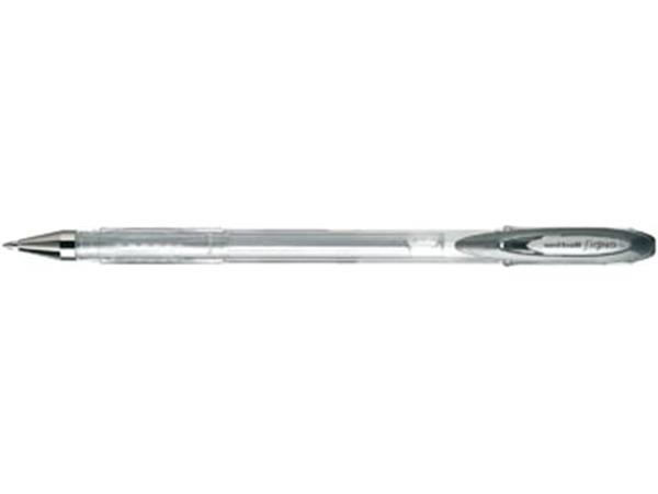Uni-ball roller Signo Metallic, medium punt, zilve