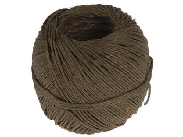 Vlaskoord touw uit 2 draden, bol van 100 g, +/- 90