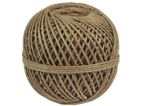 Vlaskoord touw uit 3 draden, bol van 140 g, +/- 65